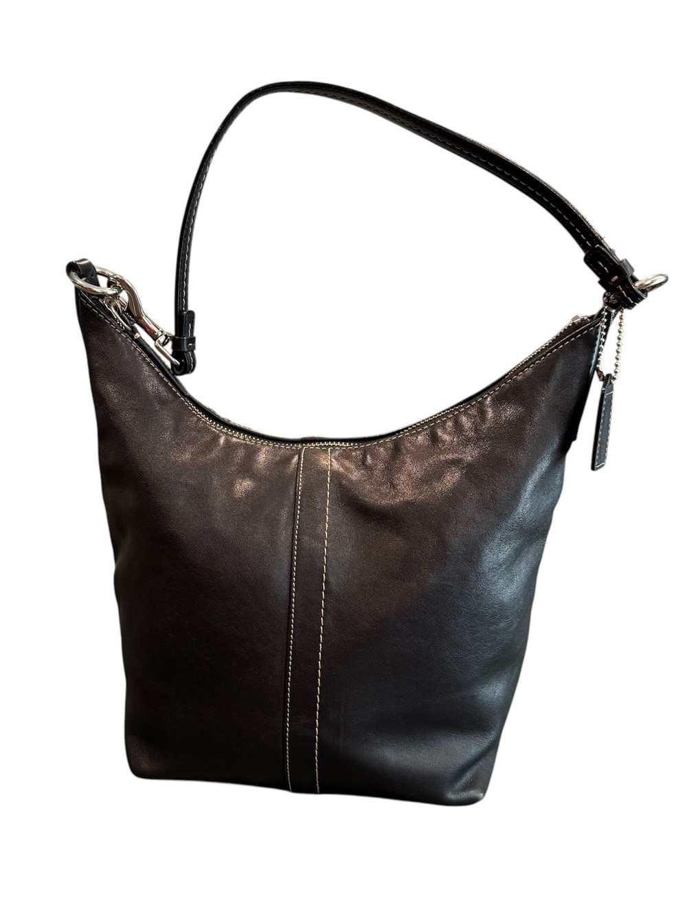 Vintage Coach 9365 black leather bag hobo slouchy soft Y2K